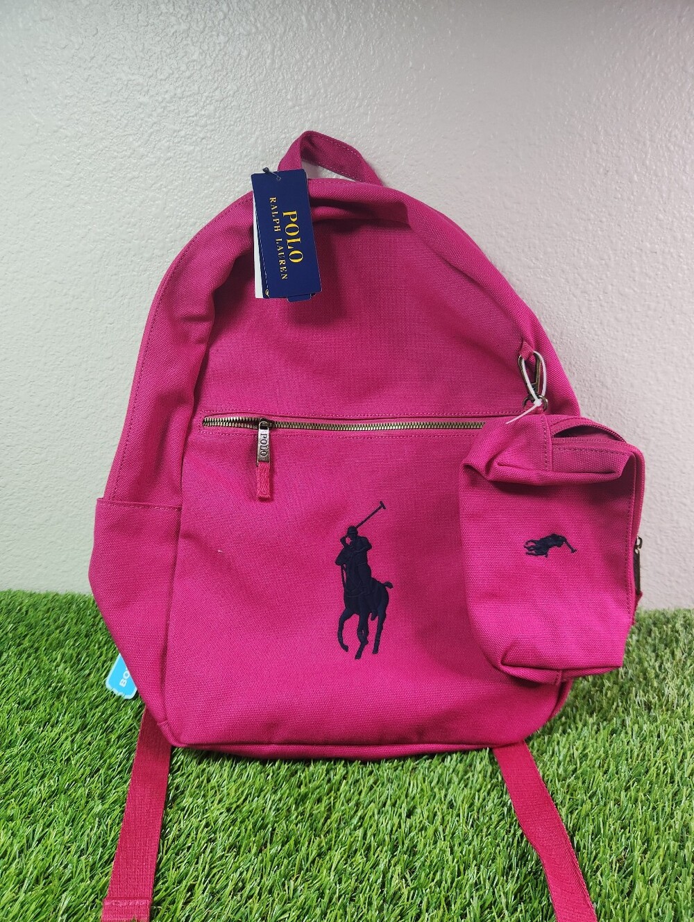 New!! Polo Ralph Lauren Backpack Preppy Pink 9AR071-AFX